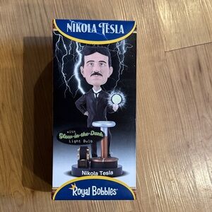 Nikola Tesla Figurine with Glow-in-the-Dark Feature